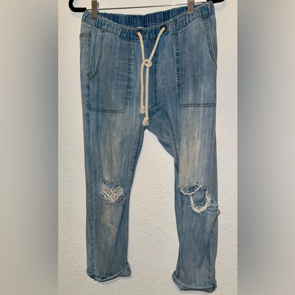 One Teaspoon Shabbies Drawsting Boyfriend jean -like new! - Picture 7 of 13